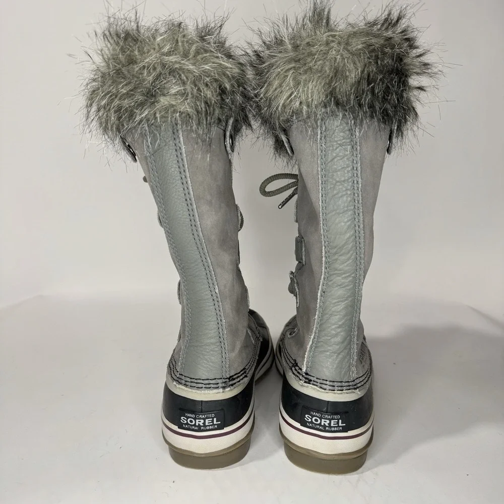 Sorel Waterproof Winter Boots Womens Size 7 Joan of Arctic Grey NL2429-052